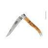 Couteau pliant inox 11 cm satiné en genévrier