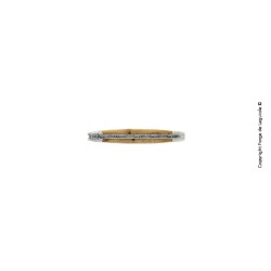 Couteau pliant inox 11 cm satiné en genévrier