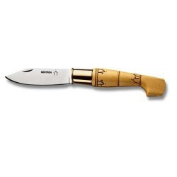 Couteaux Nontron en buis N° 50, manche sabot, lame inox 9,7 cm