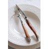 Art de la table 2 couteaux + 2 fourchettes genévrier brillant